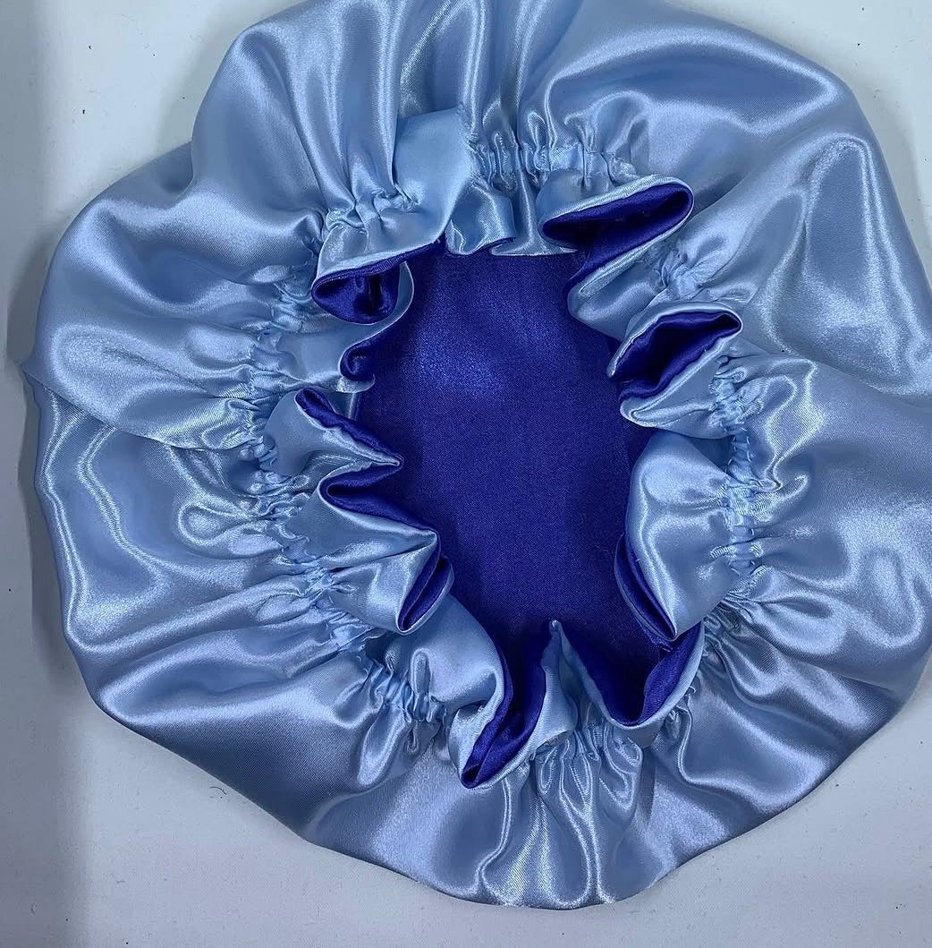 Hand Sewn silk satin Bonnet