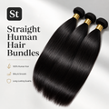 Raw virgin human hair bundles
